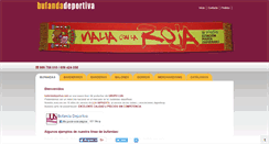 Desktop Screenshot of bufandadeportiva.com