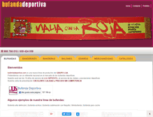 Tablet Screenshot of bufandadeportiva.com